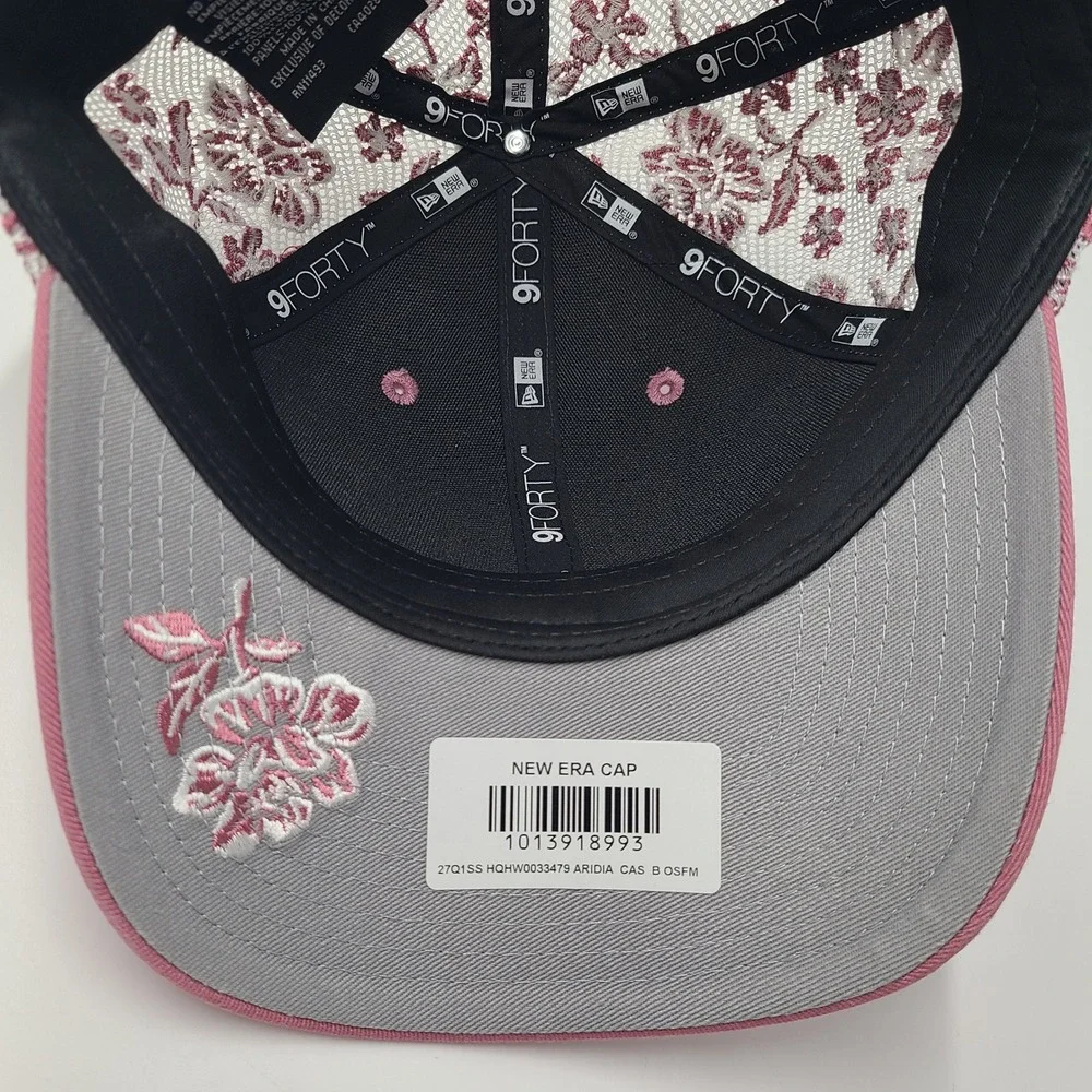 Women Arizona Diamondbacks Hat Snapback Mesh New Era 9Forty Pink Floral M-Crown